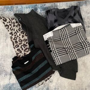 Women’s sweater’s black turtlenecks blazer lace cardigan Velour lounging outfit